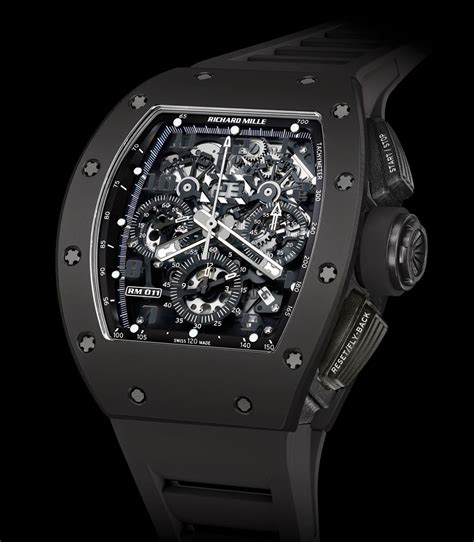 richard mille rm 011 black|richard mille rm watch price.